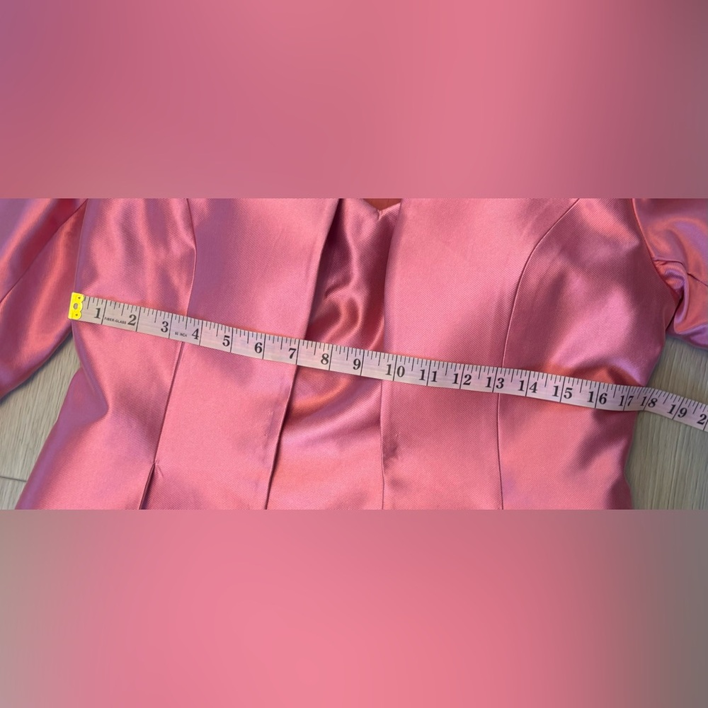 Montage Rose Gown W/ Jacket Size 10 - Picture 7 of 10